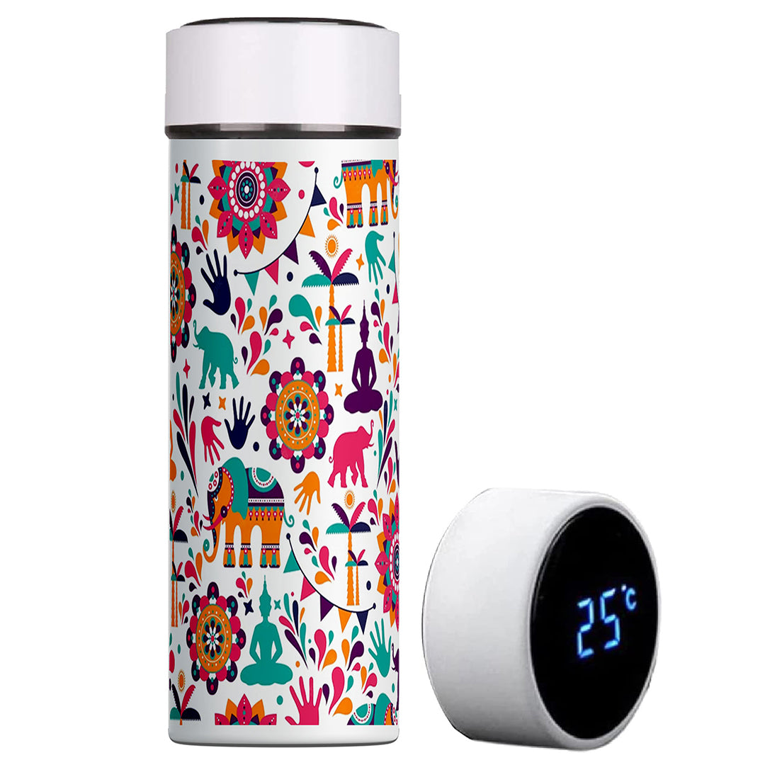 TrendoPrint Printed Water Bottle and White Coffee Mug Bottle 600ml